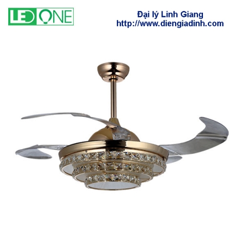 Quạt trần đèn cánh cụp xòe DQ 42-09